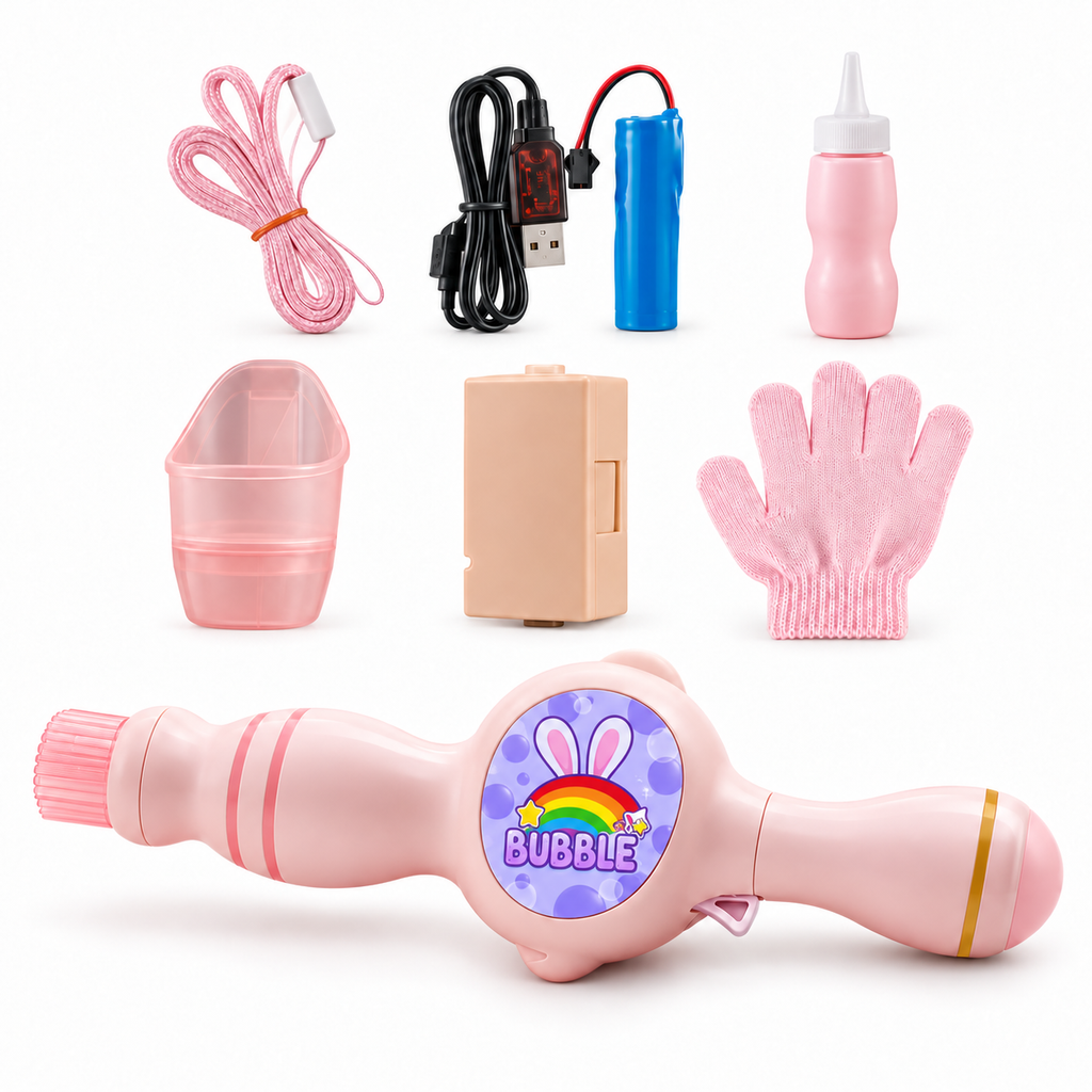 FogBubble – Varita de Burbujas con Humo que Rebotan