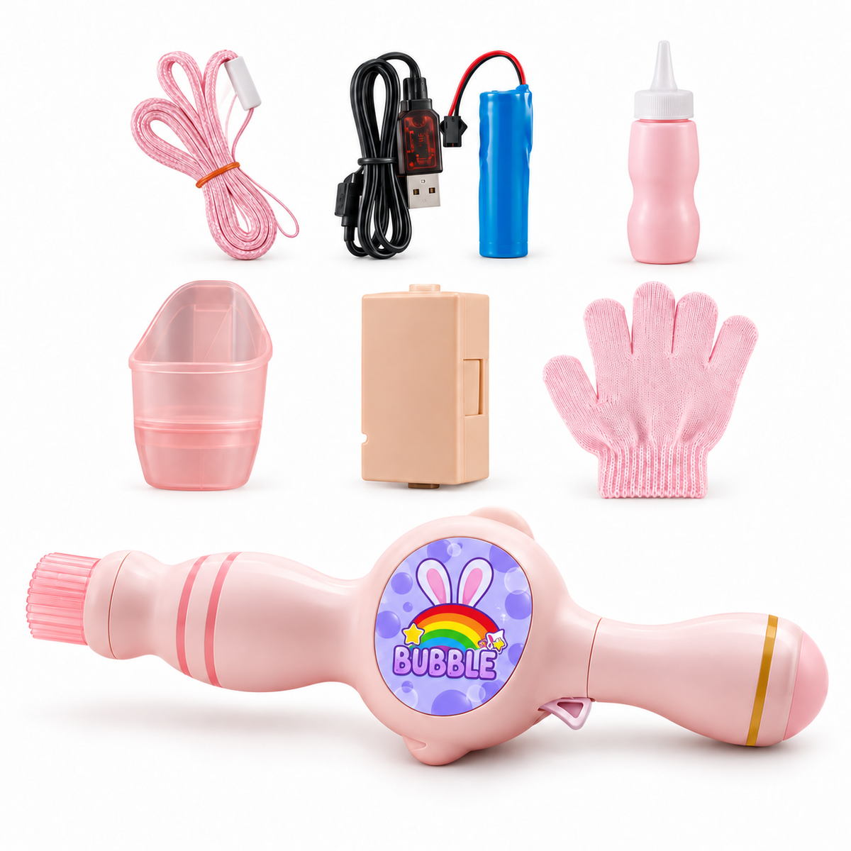 FogBubble – Varita de Burbujas con Humo que Rebotan