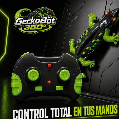 GeckoBot 360° – Lagartija Antigravedad a Control Remoto